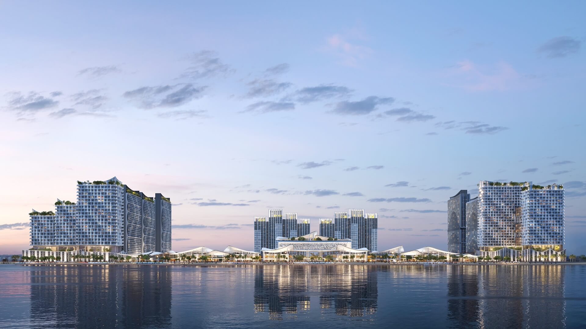 Phối cảnh Blanca City buổi chiều